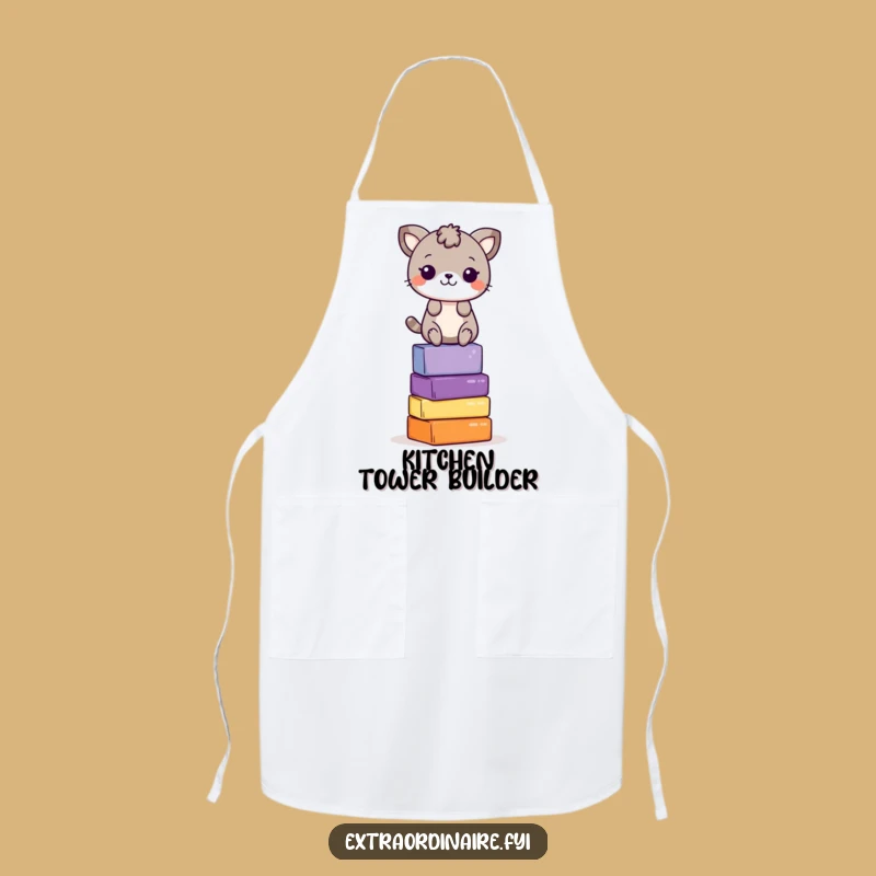 Funny Balancing Animal Apron: Cook with Playful Precision Funny Gift