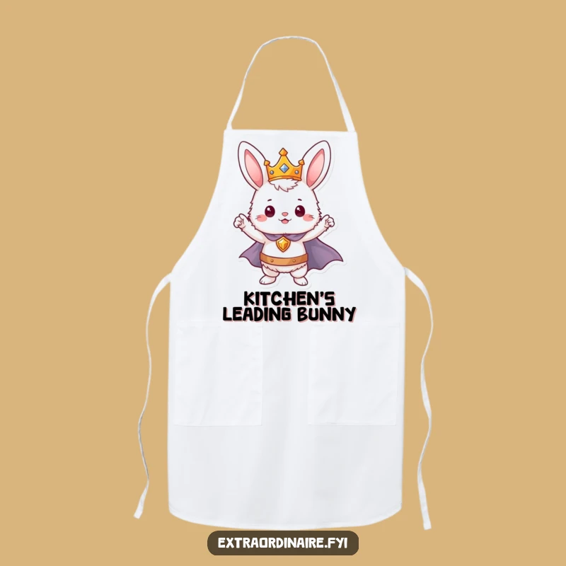 Funny Bunny Hero Apron - Cook Like a Royal Champion