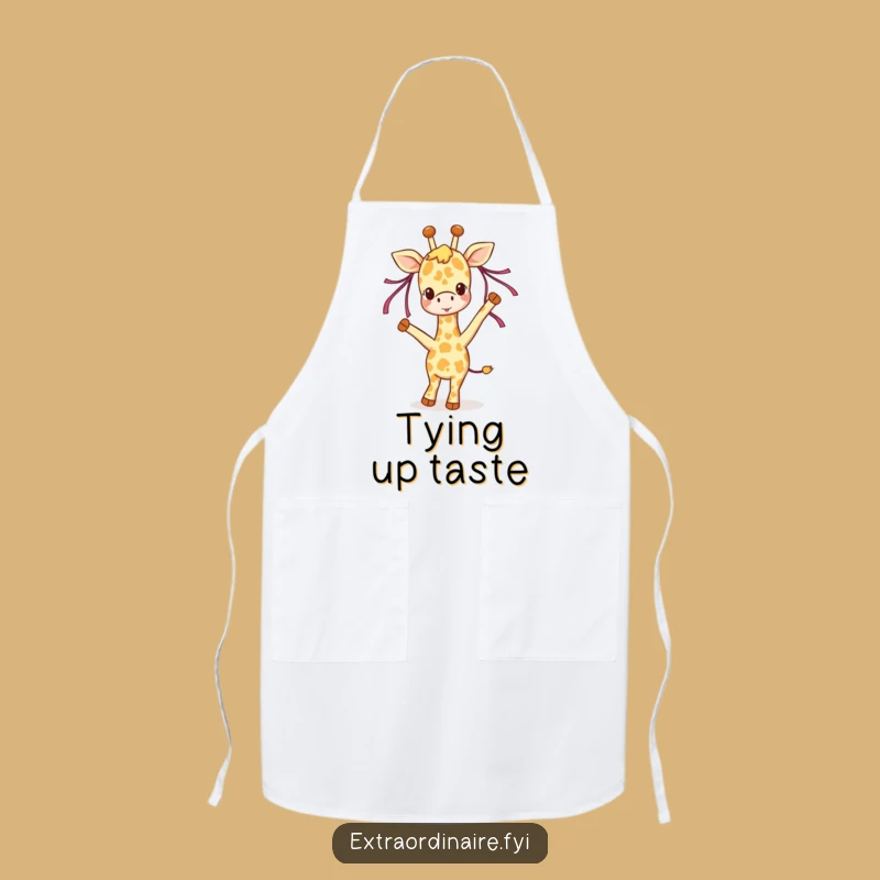 Funny Giraffe Apron: Dance Through Cooking with Joyful Style
