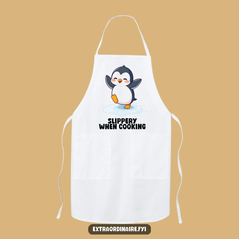 Funny Penguin Dance Apron: Cook Up Laughs in the Kitchen
