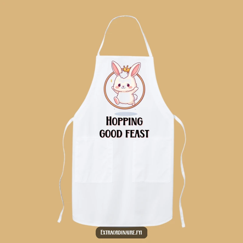 Funny Bunny Crown Hoop Apron: A Hilarious Kitchen Accessory
