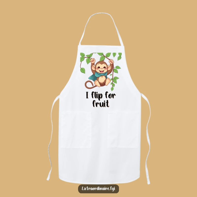 Funny Monkey Cape Swinging Apron: Chef Hero Style, Kitchen Fun!