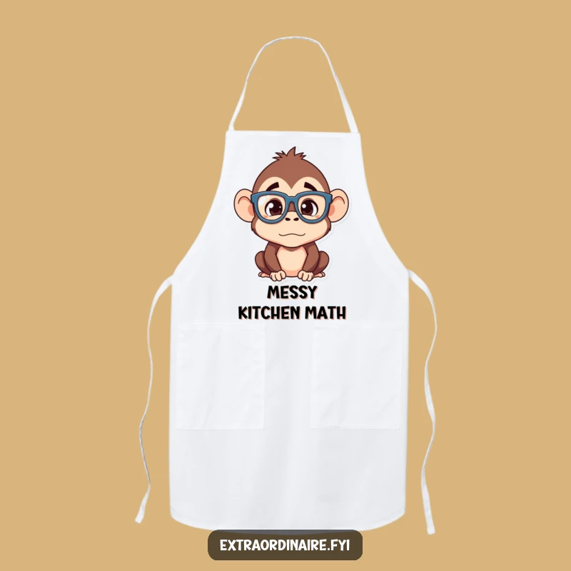 Funny Monkey Apron: Cook with Confused Confidence