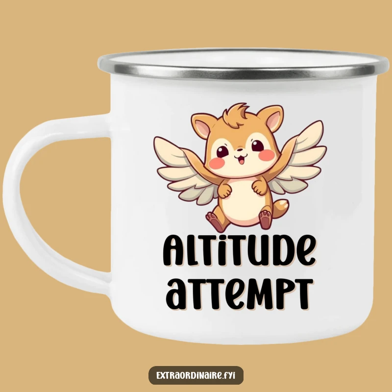 Funny Brave Animal Camping Mug - Determined Adventure for Outdoor Dreams