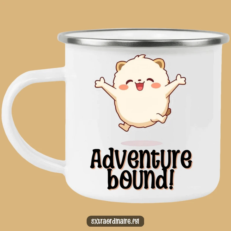 Funny Leaping Animal Camping Mug: Adventure with Enthusiasm Funny Gift