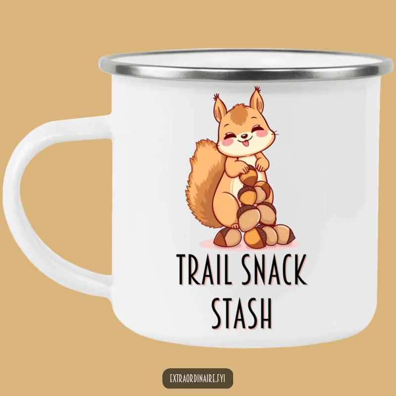 Funny Camp Squirrel Mug: Hilarious Outdoor Adventures with Acorns