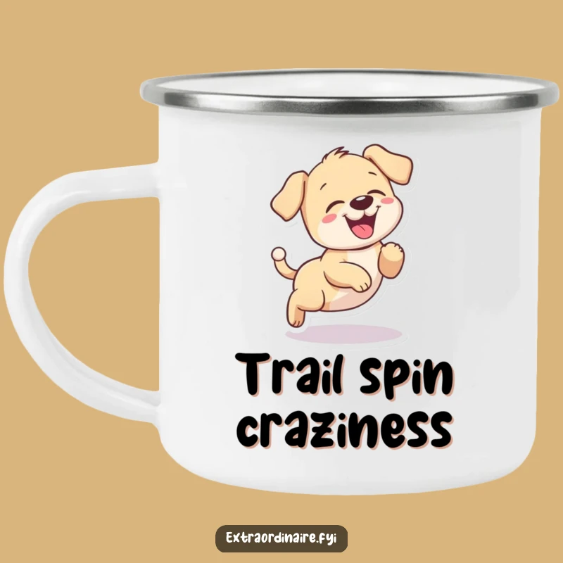 Funny Puppy Giggling Camping Mug - Enjoy Your Adventures with Playfulness