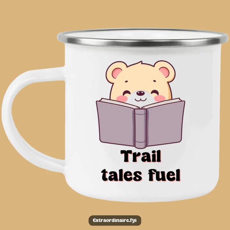 Funny Campfire Bear Mug: Hilarious Outdoor Adventure and Reading Companion