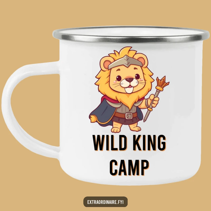Funny Lion King Camping Mug - Bold Brews for Brave Adventures