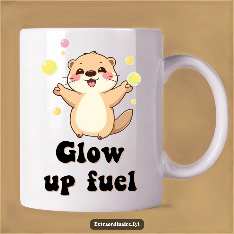 Funny Playful Otter Juggling Mug - A Hilarious Gift for Fun-Loving People