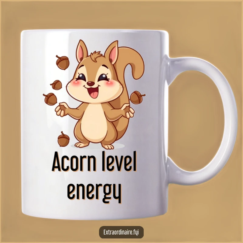 Funny Squirrel Juggling Mug - Hilarious Focus for Nutty Pursuits