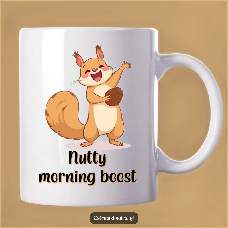 Funny Squirrel Flip Mug: Action-Packed Nutty Gift for Lively Souls