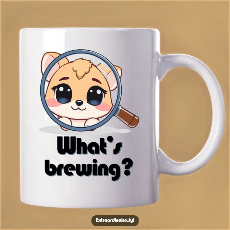 Funny Curious Animal Mug: Peek into Fun Discoveries Funny Gift