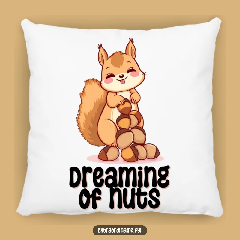Funny Squirrel Acorn Pillow: Cozy Up with Hilarious Nutty Comfort