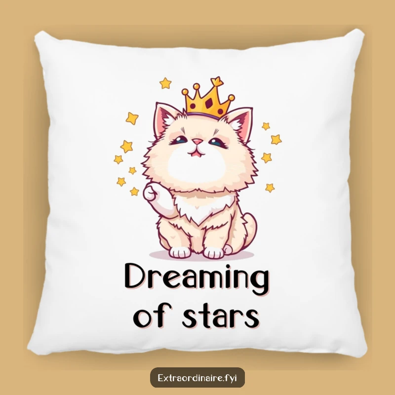 Funny Juggling Cat Pillow, Cozy Comfort with Royal Whimsy