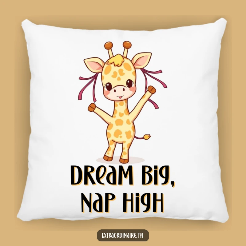 Funny Giraffe Pillow: Cozy Comfort with a Joyful Dance