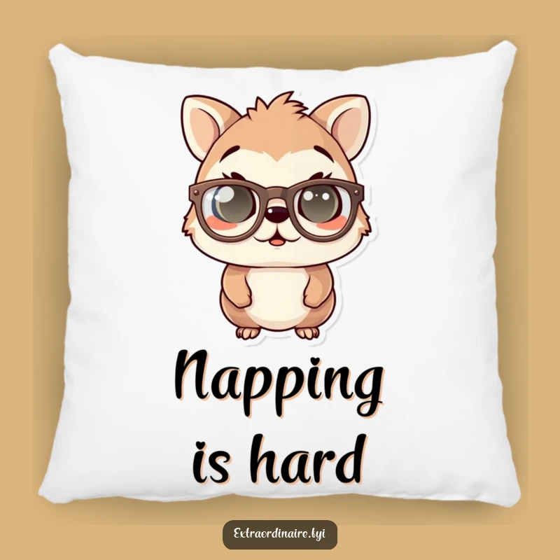 Funny Startled Animal Pillow - Cozy & Quirky Accent for Comfy Laughs