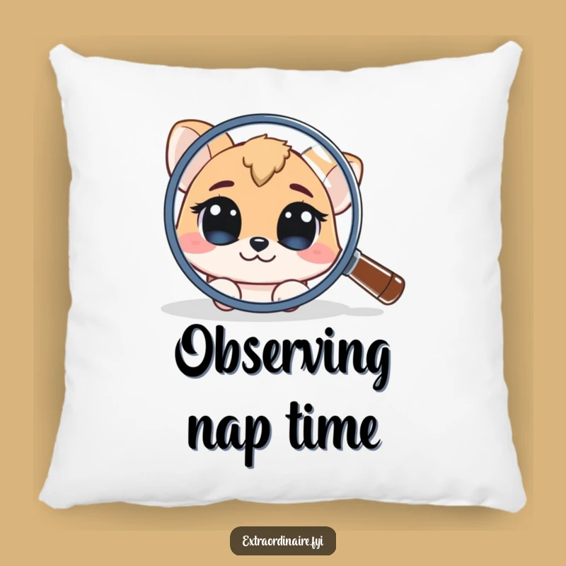 Funny Curious Animal Pillow: Comfy Cushion for the Inquisitive Funny Gift