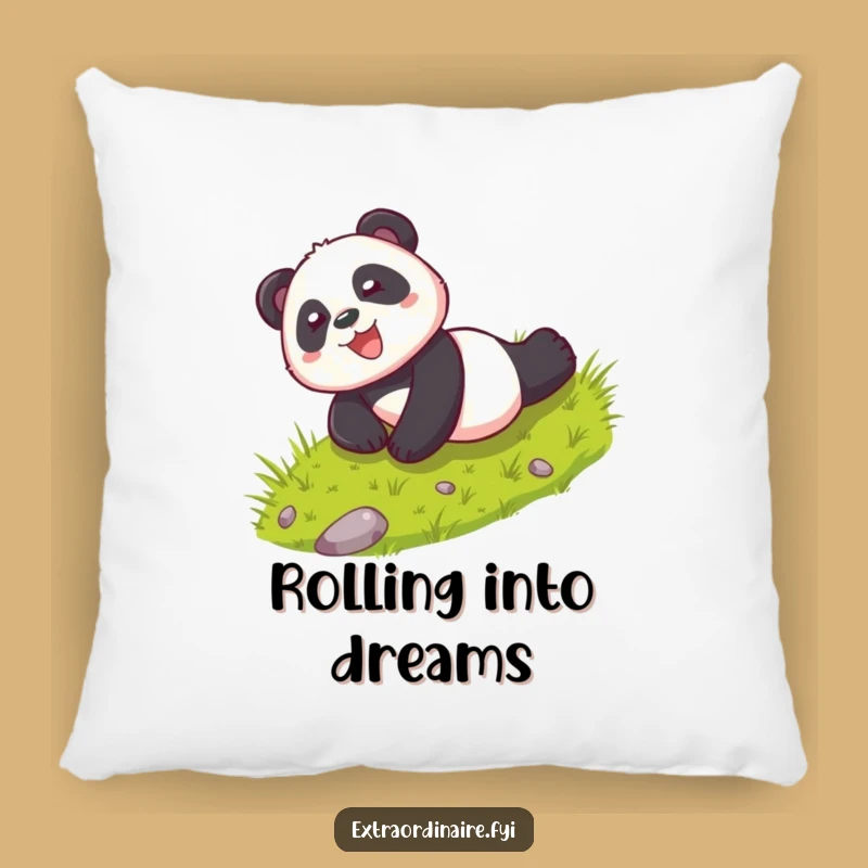 Funny Playful Panda Rolling Pillow: Comfort and Glee as a Gift