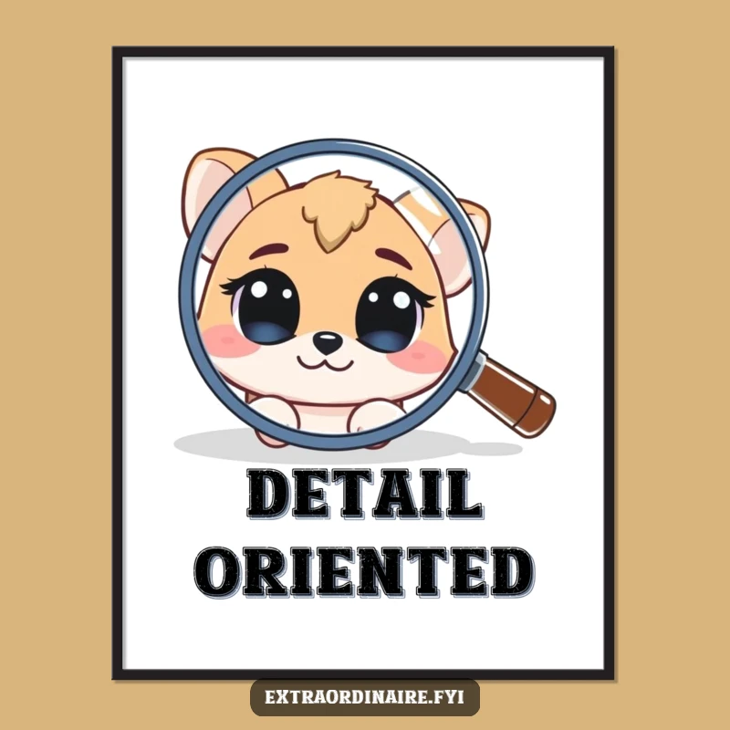 Funny Curious Animal Digital Art: Instant Intrigue Funny Gift