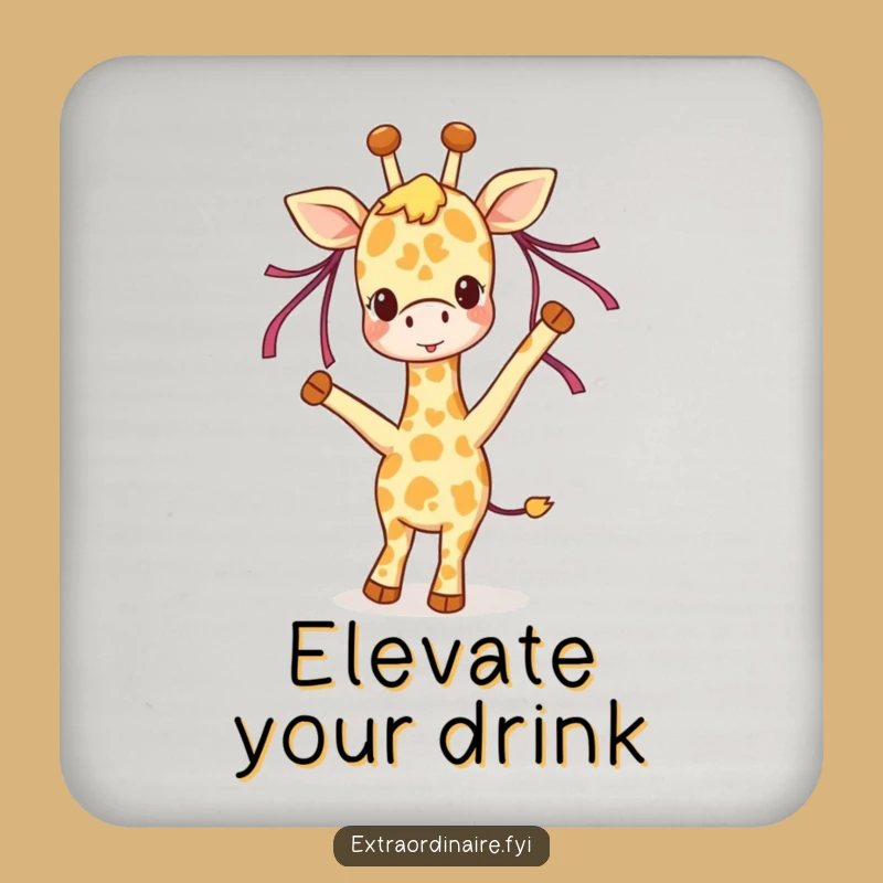 Funny Giraffe Coaster: Add Joyful Flair to Your Table