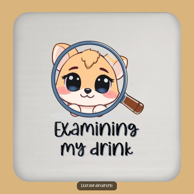 Funny Curious Animal Coaster: Protect Surfaces with Intrigue Funny Gift