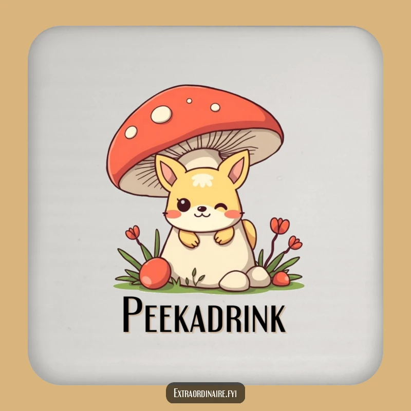 Funny Mischievous Animal Coaster - Peekaboo Character Protector, Great Gift