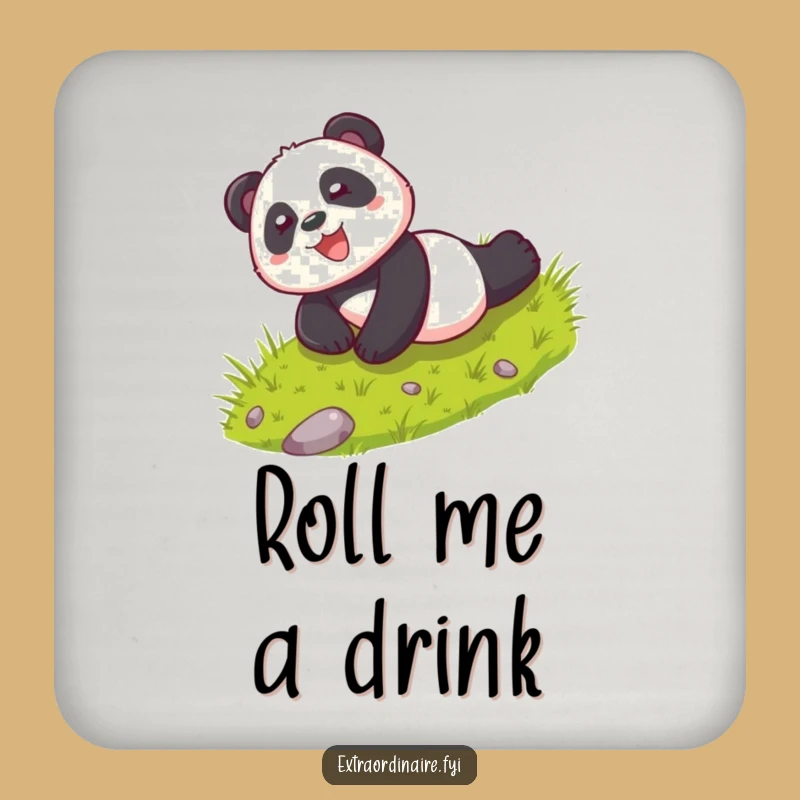 Funny Playful Panda Rolling Coaster: Protect Surfaces with Glee Gift