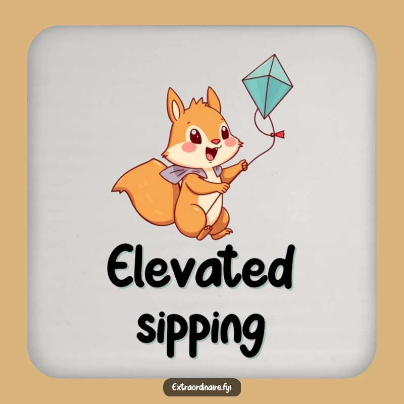 Funny Squirrel Coaster: Protect Surfaces During Adventures - Gift Set