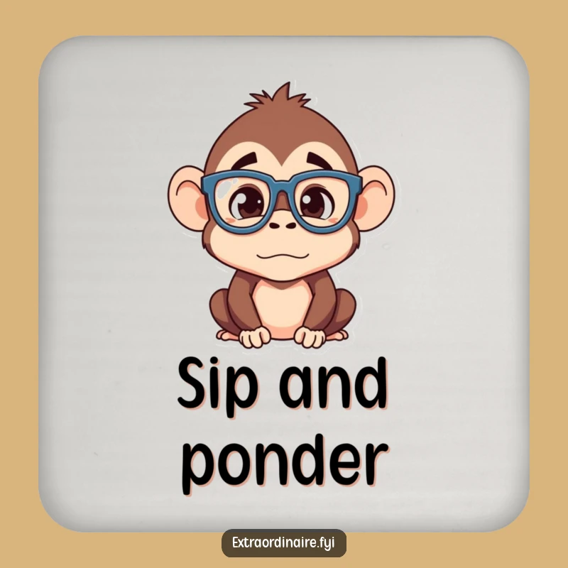 Funny Monkey Coaster: Protect Surfaces with Silly Style