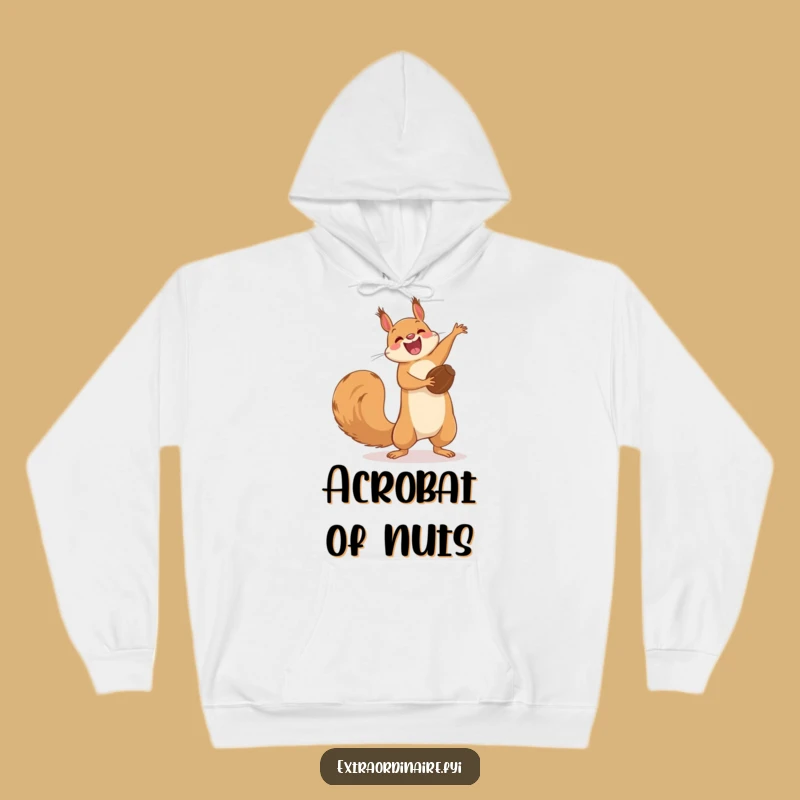 Funny Squirrel Flip Hoodie: Cozy Nutty Comfort, Athletic Style Gift