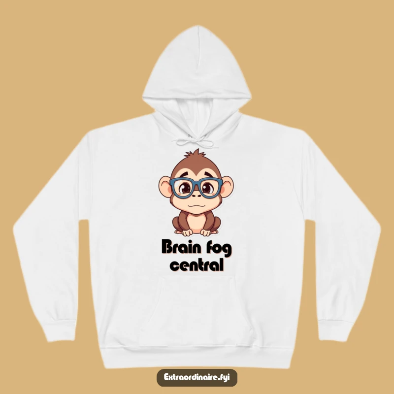 Funny Monkey Hoodie: Cozy Up in Confused, Stylish Comfort