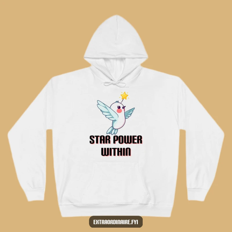 Cozy Funny Hummingbird Star Hoodie - Warmth and Wonder for Your Everyday