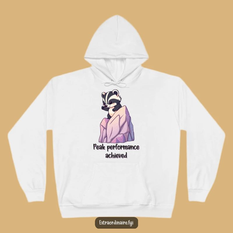 Funny Badger Mountain Hoodie: Cozy Up with Brave & Hilarious Adventure