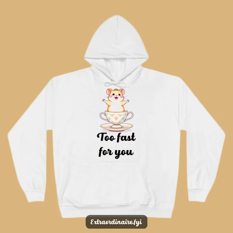 Funny Hamster Teacup Spin Hoodie - Cozy Exhilarated Pet Gift