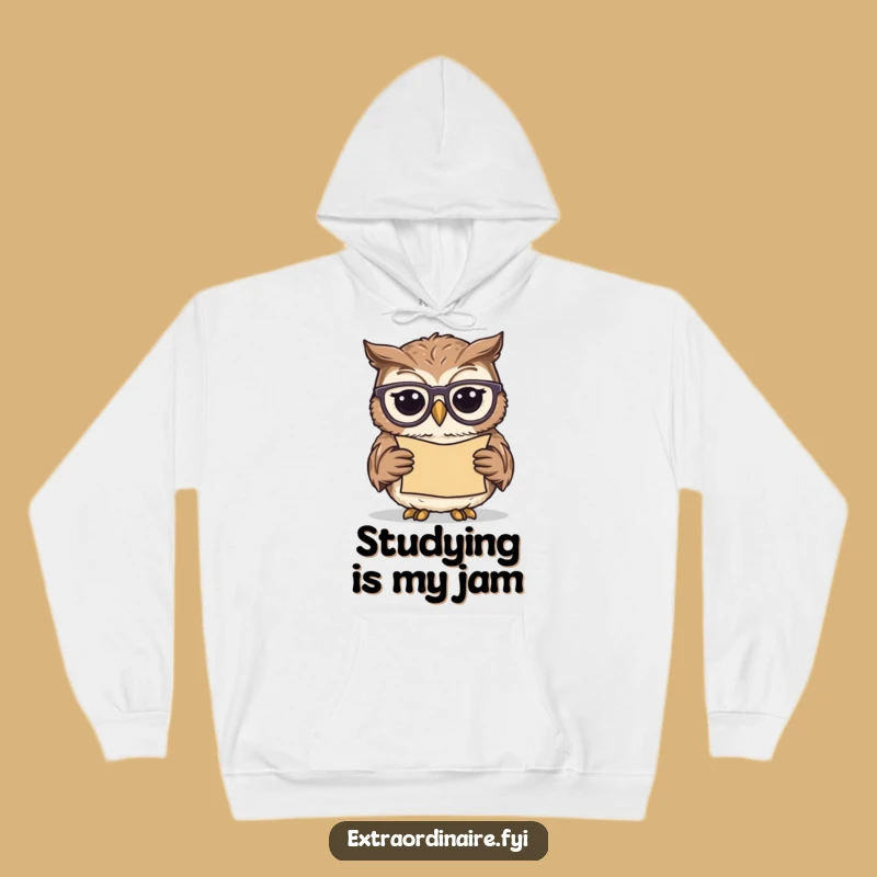 Funny Owl Scholar Hoodie: Cozy Up with Wise & Hilarious Wisdom