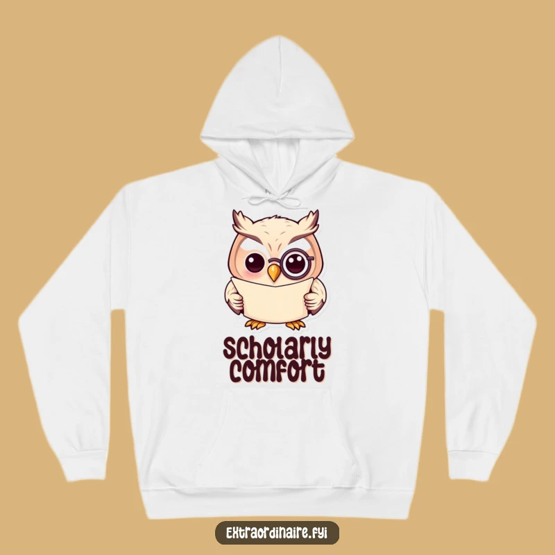 Funny Owl Wisdom Hoodie: Stay Cozy with This Hilarious Scholarly Design