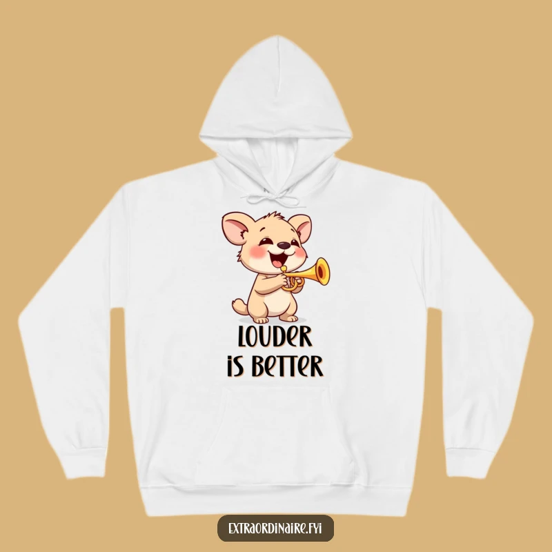 Funny Trumpet Animal Hoodie: Cozy Comfort with a Musical Twist Funny Gift