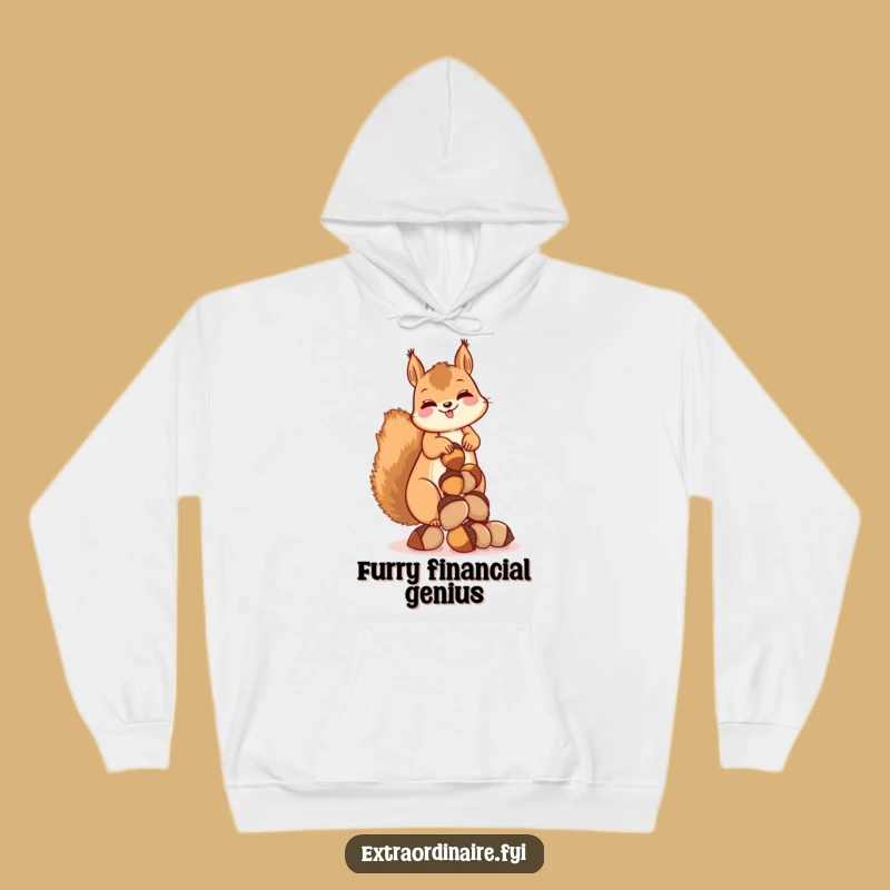 Funny Squirrel Stash Hoodie: Stay Cozy with This Hilarious Acorn Design