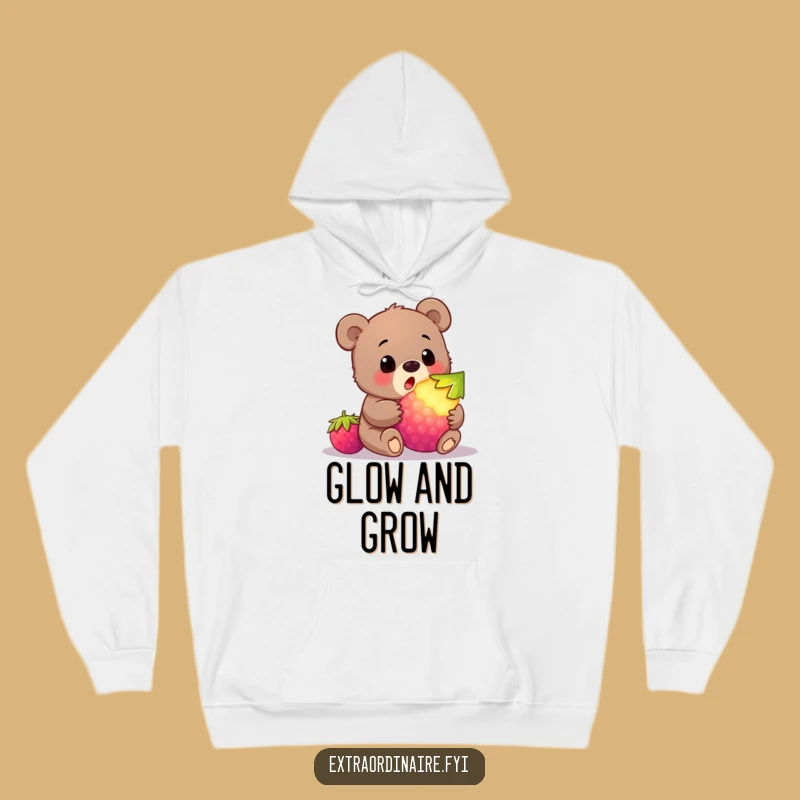 Funny Bear Cub Berry Hoodie: Cozy Surprise for a Hilarious Day