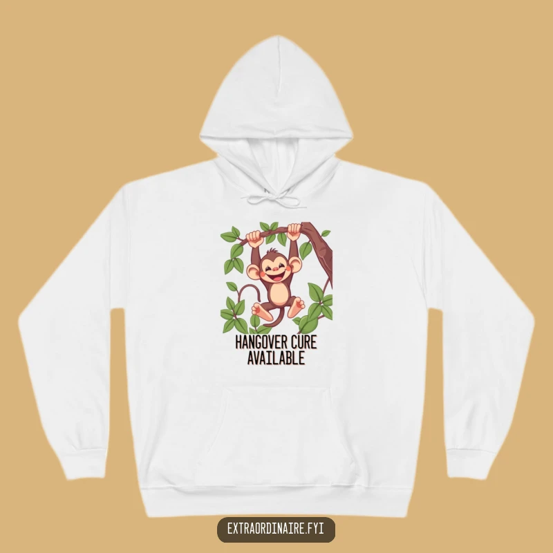 Funny Monkey Hoodie: Cozy Swinging Primate Sweatshirt, Ultimate Funny Gift for Laughs