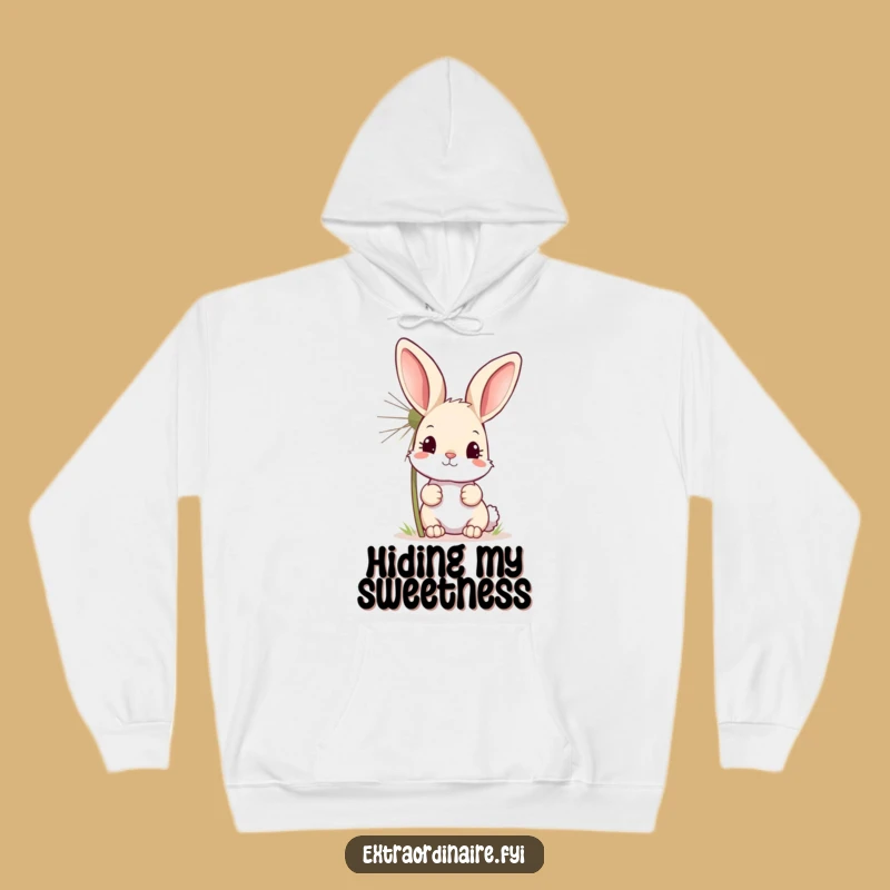 Funny Bunny Dandelion Hoodie: Cozy Comfort with Whimsical Garden Vibes