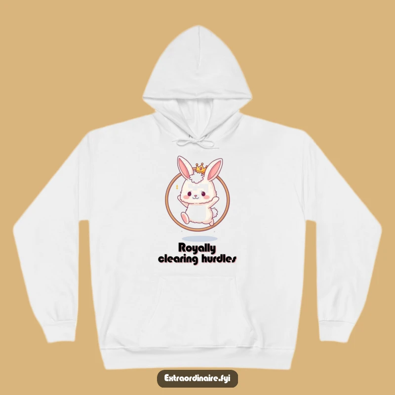 Cozy Funny Bunny Crown Hoop Hoodie: Your Majestic Comfort Gift