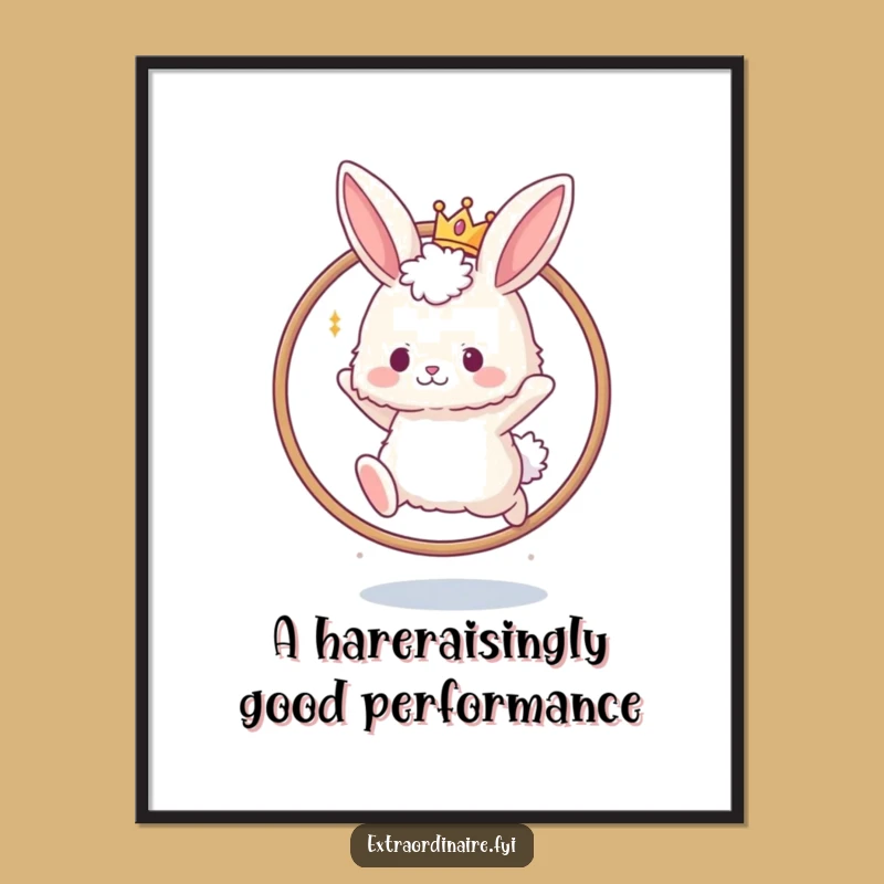 Funny Free Printable Crown Bunny Wall Art: Whimsical Downloadable Art!