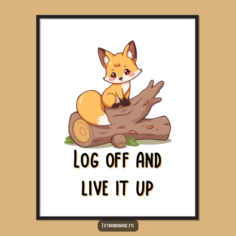 Free Printable Fox Wall Art: Funny Elegant Woodland Decor Downloadable