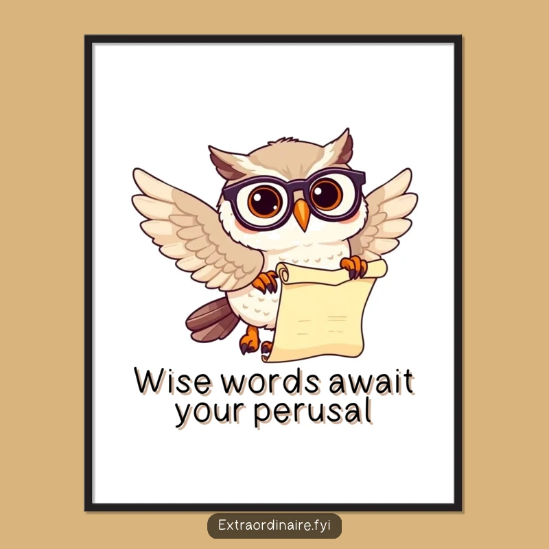 Free Printable Owl Wall Art - Wise & Humorous Downloadable Decor
