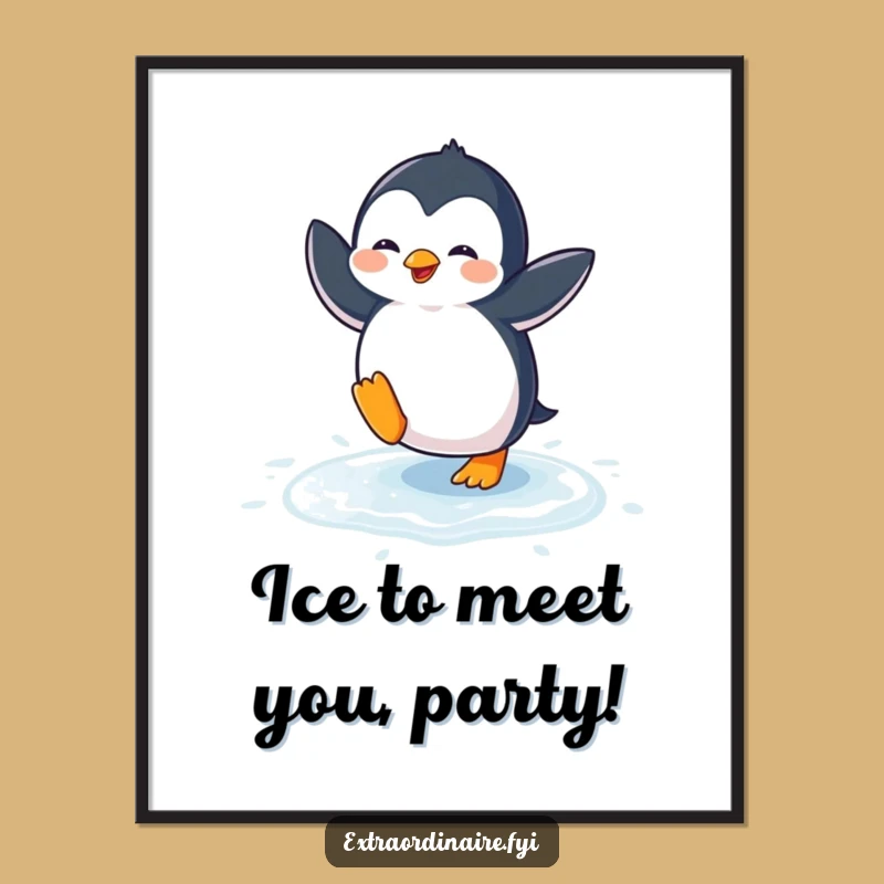 Free Printable Penguin Dance Wall Art - Hilarious Downloadable Decor for Any Room