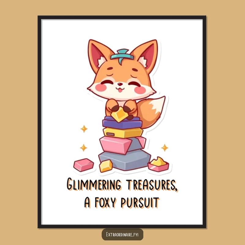 Mischievous Fox Funny Free Printable Wall Art - Quirky Downloadable Decor!