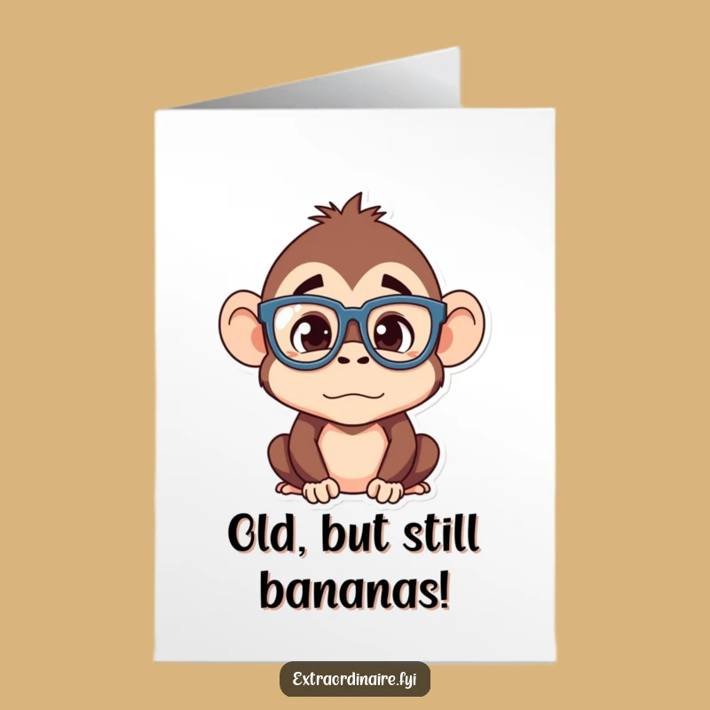 Free Printable Birthday Card: Silly Monkey Confusion, Hilarious Downloadable Gift Idea