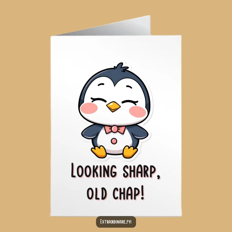 Free Printable Penguin Birthday Card: Dapper Wink for a Hilarious Downloadable Gift